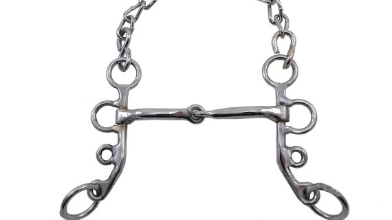 Freno filete mojarrita de hierro niquelado pata 13