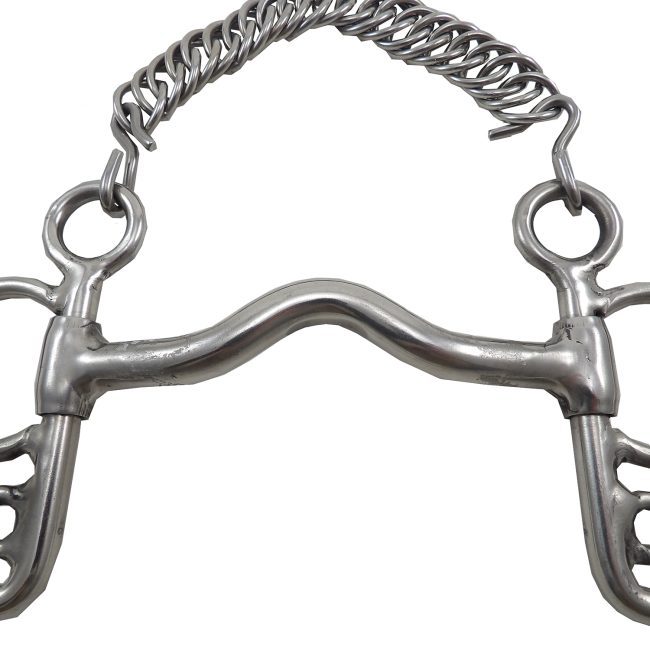Freno pelham pata corta medio puente de acero inoxidable - Imagen 4