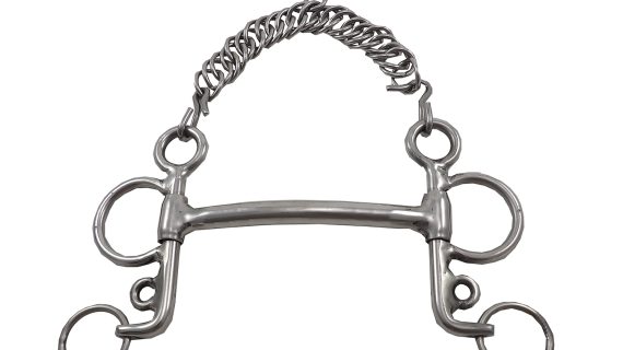 Freno pelham recto pata corta de acero inoxidable