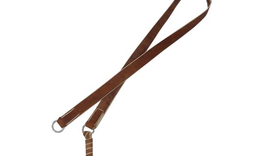 Pegual de cuero crudo 3 argollas zincadas