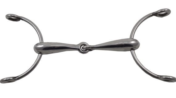 Bridón levantador media luna de acero inoxidable hueco