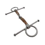 Filete limitador de acero inoxidable con embocadura de cobre cuadrada retorcida - Image 3