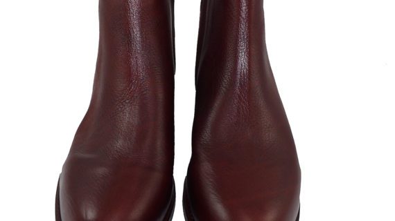 Bota corta con cierre marrón