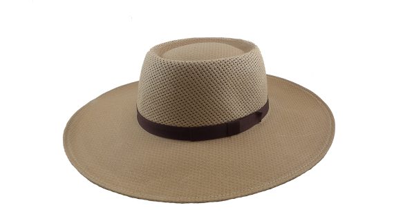 Sombrero pampa algodón ventilado ala 10 tostado