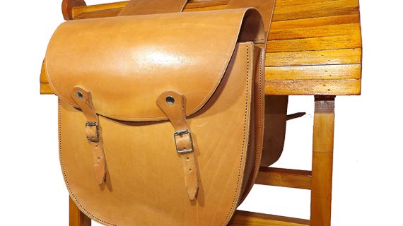 Alforja de suela natural mediana