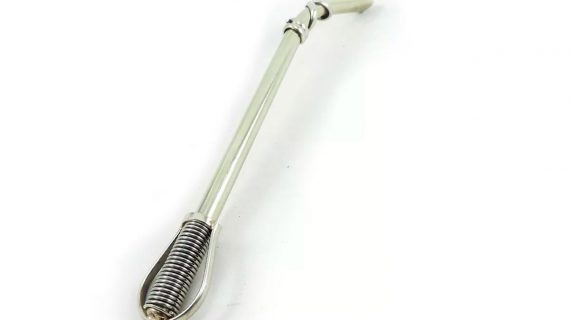 Bombilla de alpaca con resorte clásica