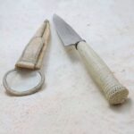 Cuchillo trenzado artesanal de acero inoxidable hoja Arg 5