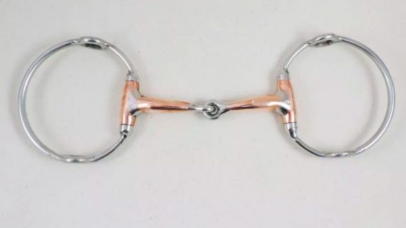 Bridón levantador aro chico de acero inoxidable y cobre
