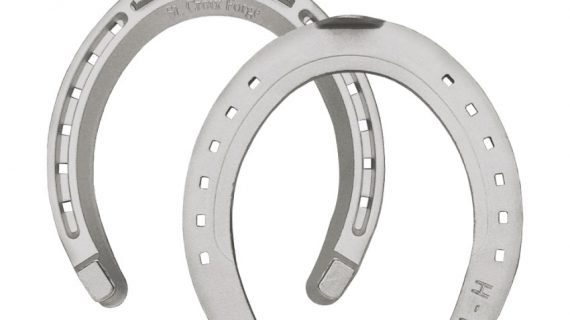 Herradura de aluminio pata la plata c/clip por par