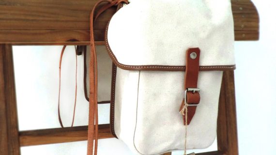 Alforja de lona doble chica