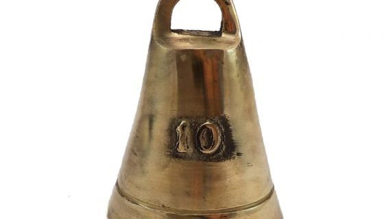 Cencerro de bronce pulido número 10