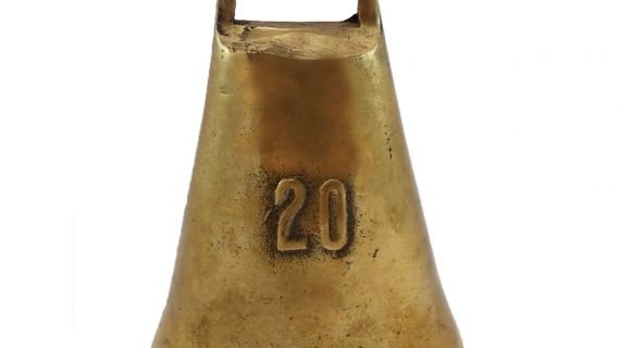 Cencerro de bronce pulido número 20