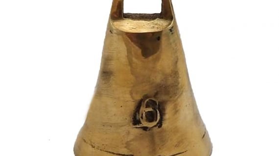 Cencerro de bronce pulido número 6