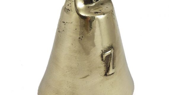 Cencerro de bronce pulido número 7