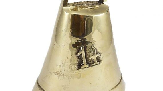 Cencerro de bronce pulido número 14