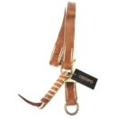 Pegual de cuero crudo 3 argollas de bronce