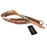 Pegual de cuero crudo 3 argollas de bronce - Image 2