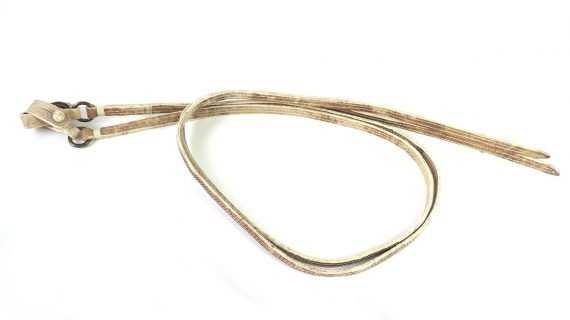 Riendas de cuero crudo dobles cosidas con hilo