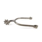 Espolines niquelados pihuelo corto con boton - Image 2