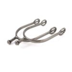 Espolines para salto acero inoxidable pihuelo largo con bolita