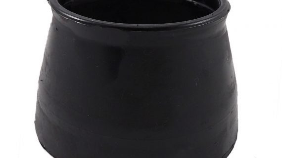 Campana de goma negra chica