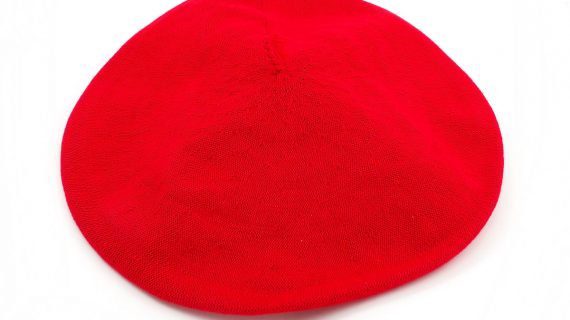 Boina de algodón con tafilete roja Tolosa