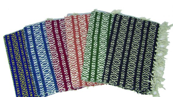 Matra de algodón con rombo