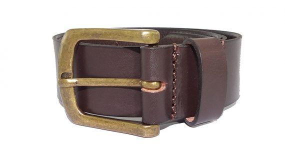 Cinto de cuero clásico marrón