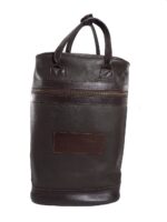 Porta termo mochila de cuero liso