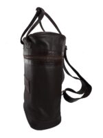 Porta termo mochila de cuero liso - Image 2