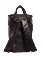 Porta termo mochila de cuero liso - Image 3