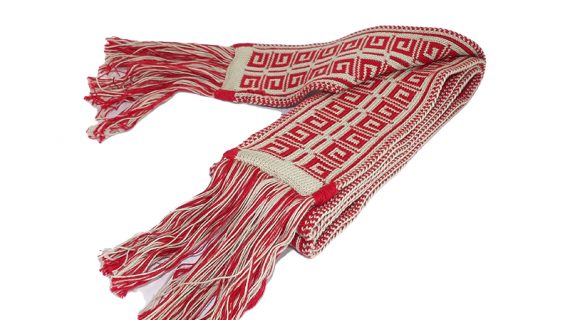 Faja de algodón motivo guarda griega para niño