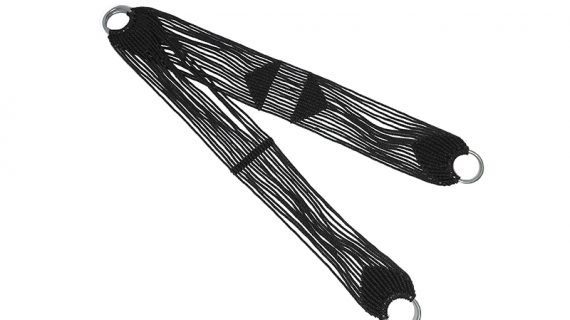 Juego de cincha y sobrecincha de hilo negro torcido