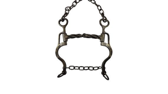 Freno filete de hierro pulido pata 5 torcido grueso