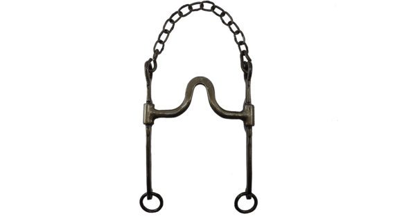 Freno de hierro pulido pata recta puente chato