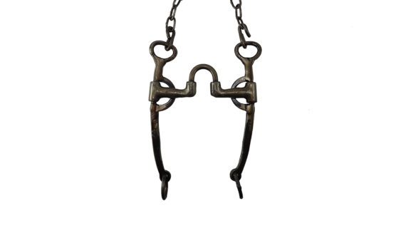 Freno de hierro pulido pata recta cuatro movimientos