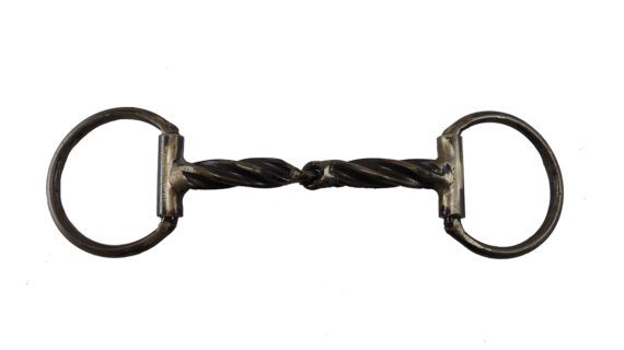 Filete D hierro pulido torcido grueso