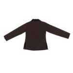 Campera de dama matelasseada de microfibra color chocolate - Image 6