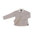Campera de dama matelasseada de microfibra color crudo - Image 5