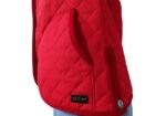 Campera de dama matelasseada de microfibra color rojo - Image 3