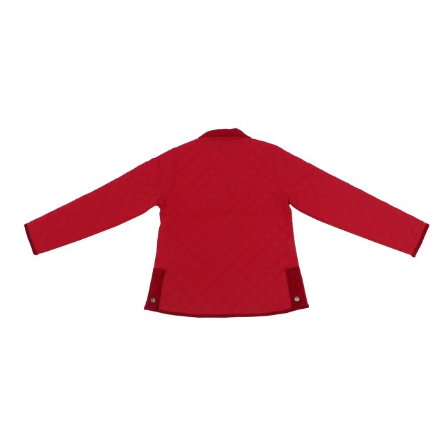 Campera de dama matelasseada de microfibra color rojo - Imagen 6