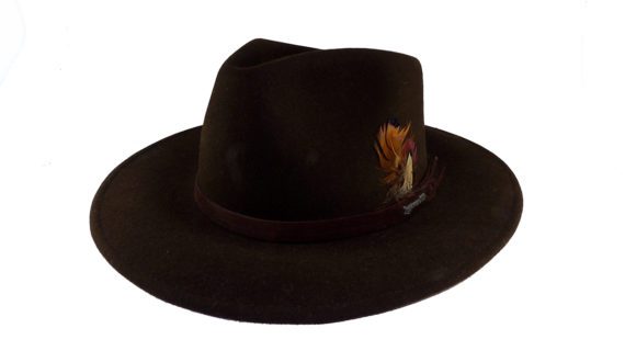 Sombrero australiano flexil marrón