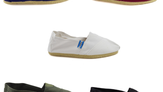 Alpargata reforzada de lona con suela de pvc simil yute