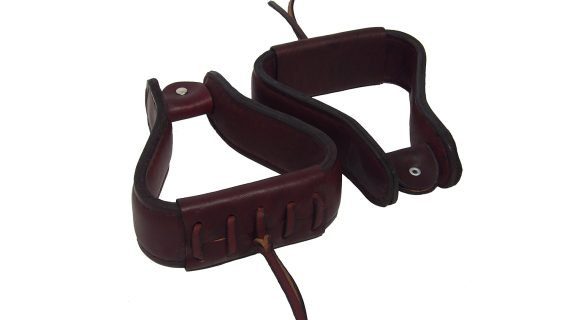 Estribos cowboy sin estribera suela marrón