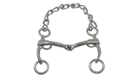 Freno filete mojarrita de hierro niquelado pata 10