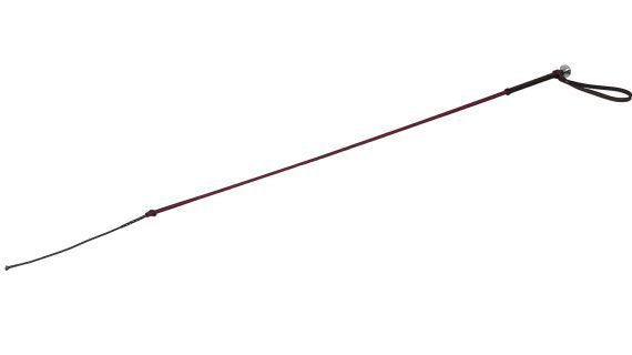 Fusta para polo de nylon con mango de cuero y virola de metal