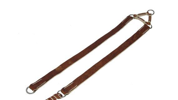 Pegual de cuero crudo 5 argollas