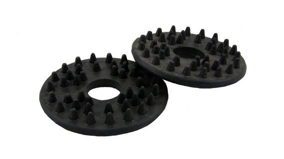 Discos de goma con pinches