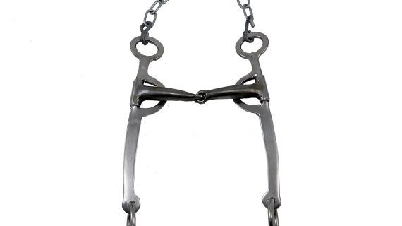 Freno filete de acero inoxidable y hierro pata recta