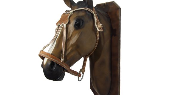 Bozal de cuero crudo con cogotera trenzada